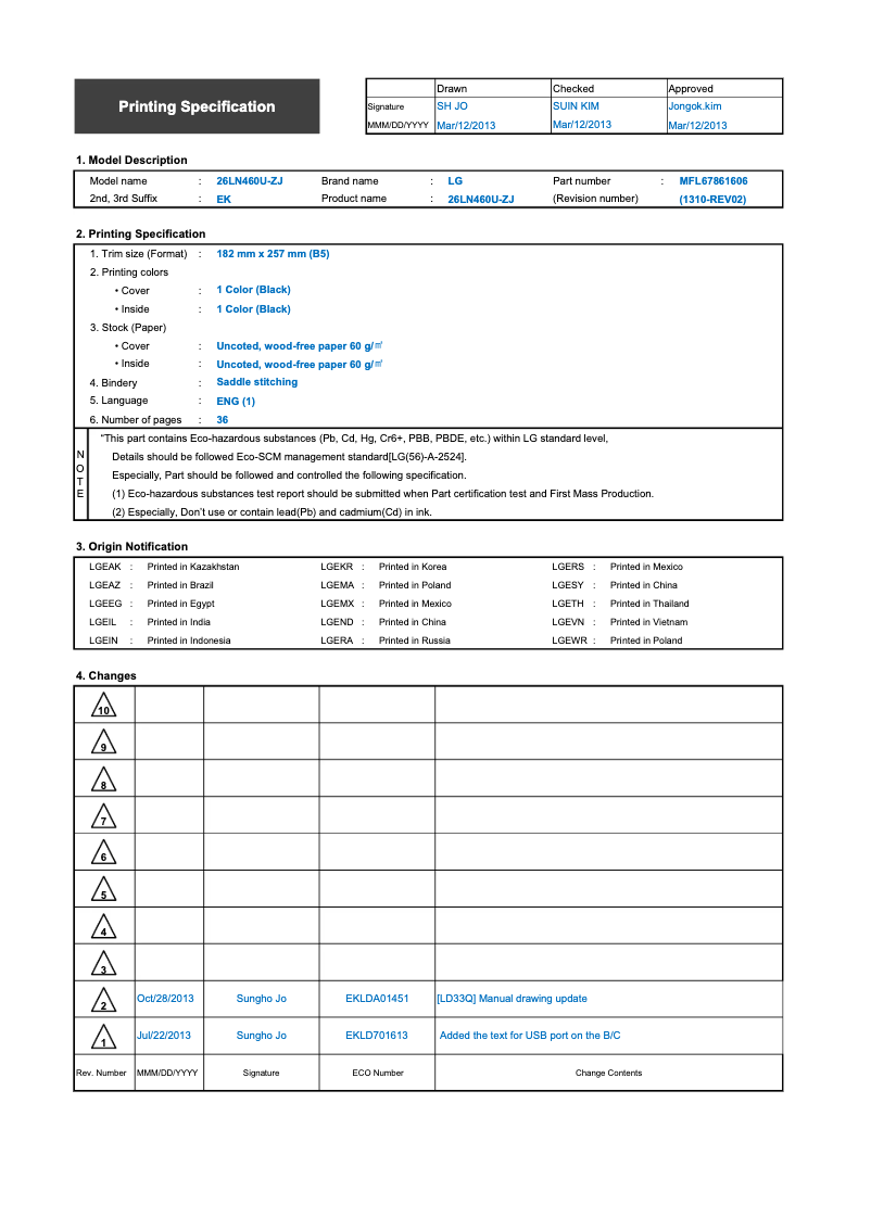 Página nº 1 - Manual de usuario LG 29LN470U