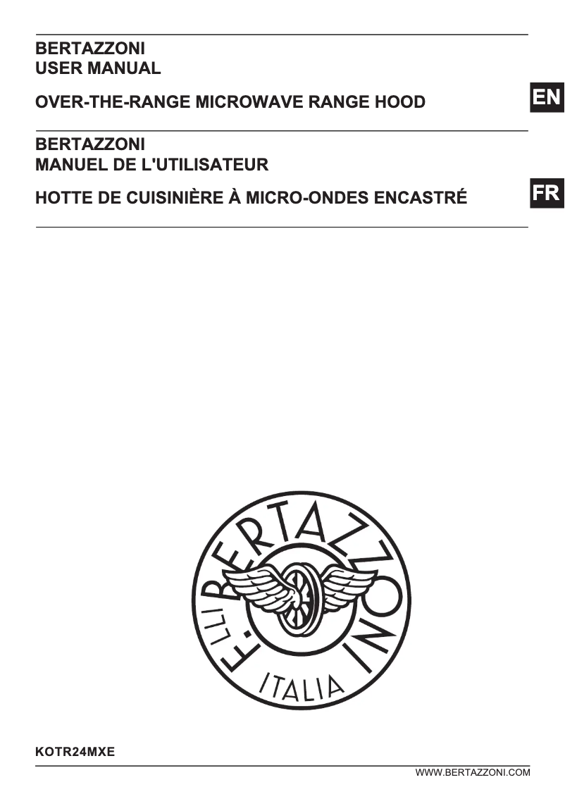 Página nº 1 - Manual de usuario Bertazzoni KOTR24MXE