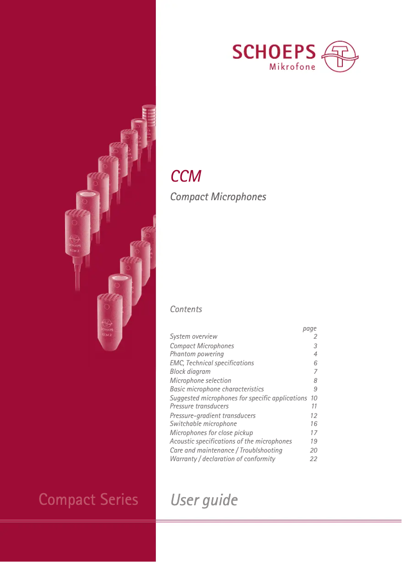 Imagen de la primera página del manual del dispositivo CCM 2H