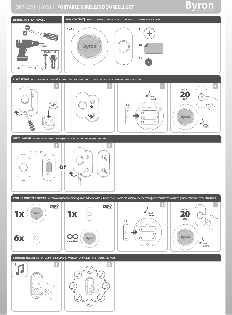 Página nº 1 - Manual de usuario Byron DBY-23511