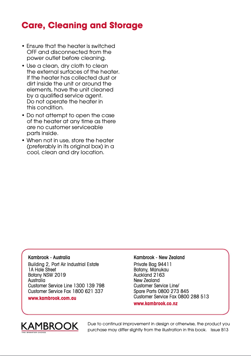 Página 1 del manual Manual de usuario Kambrook KFH660