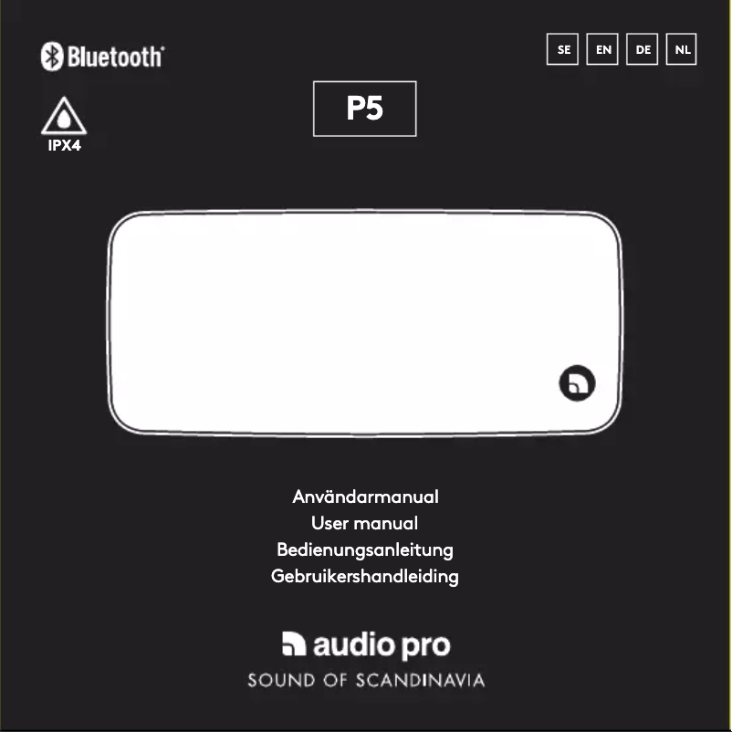 Página 1 del manual Manual de usuario Audio Pro P5