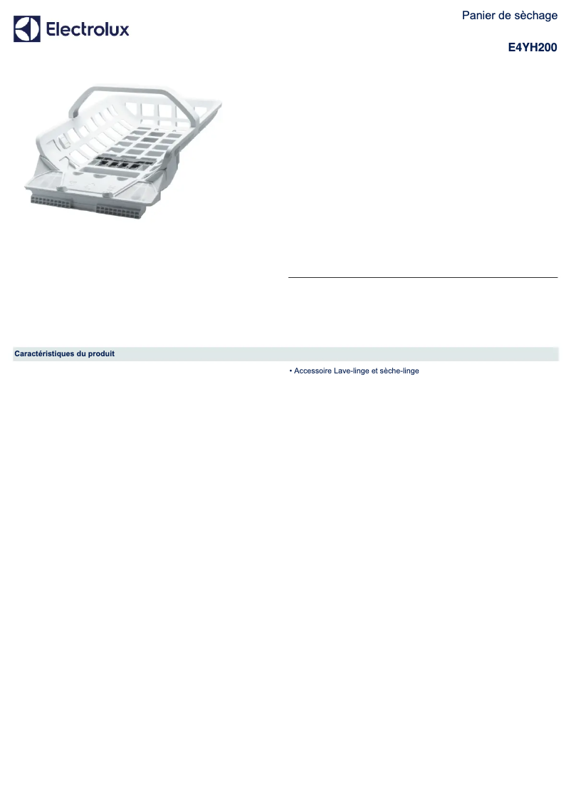 Imagen de la primera página del manual del dispositivo E4YH200