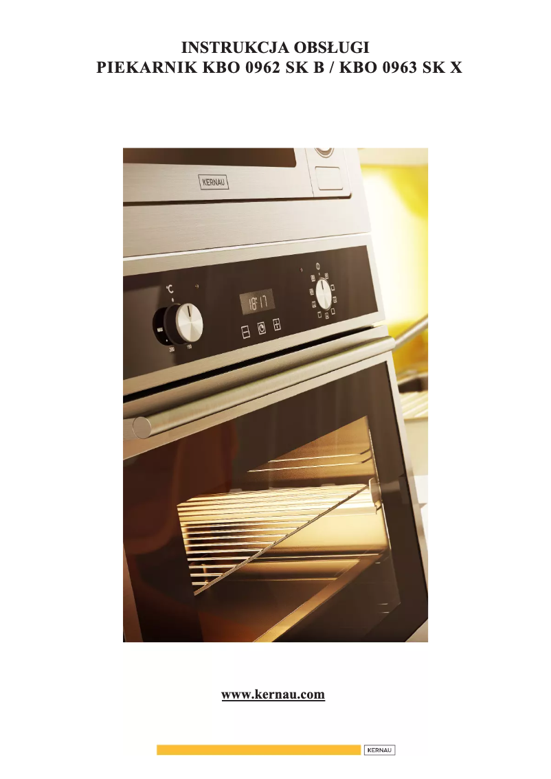 Página 1 del manual Manual de usuario Kernau KBO 0962 SK B