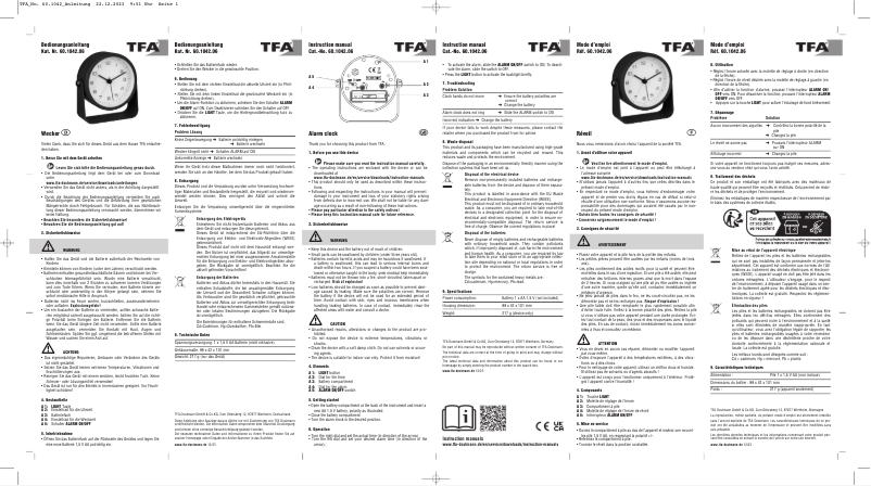 Página 1 del manual Manual de usuario TFA 60.1042.06