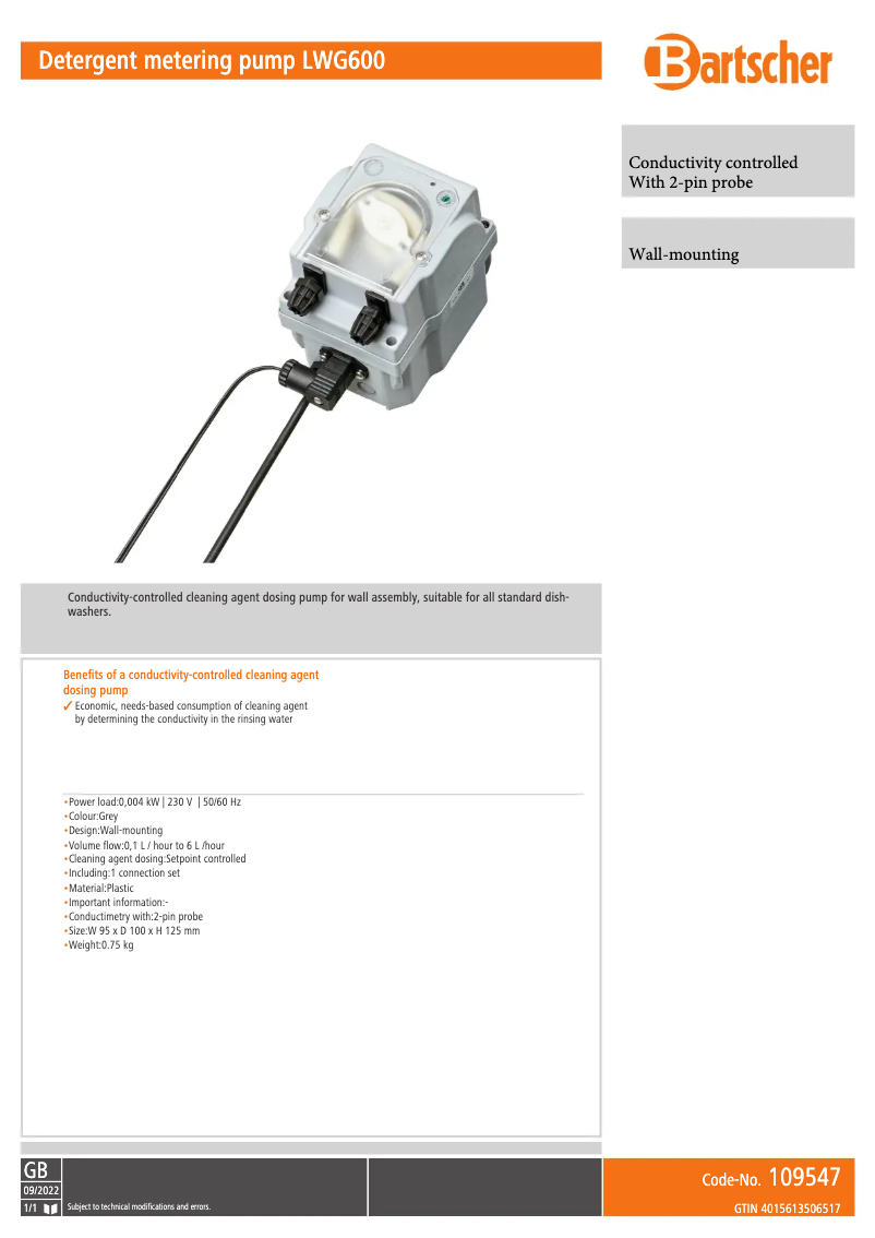 Imagen de la primera página del manual del dispositivo LWG600
