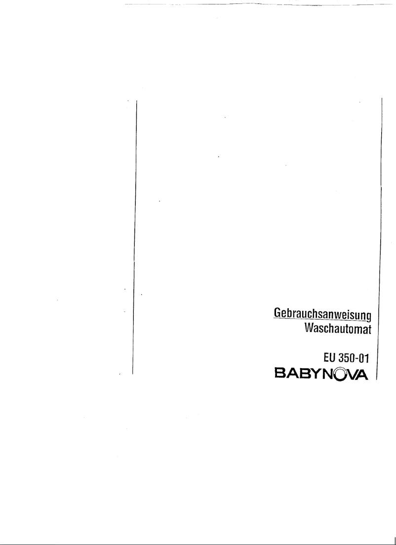 Imagen de la primera página del manual del dispositivo Babynova EU 350