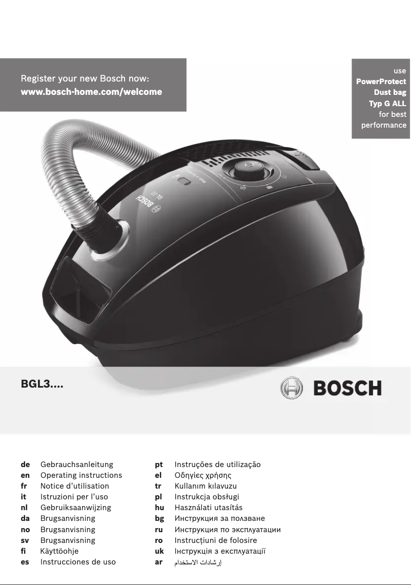 Página 1 del manual Manual de usuario Bosch BGL3A119