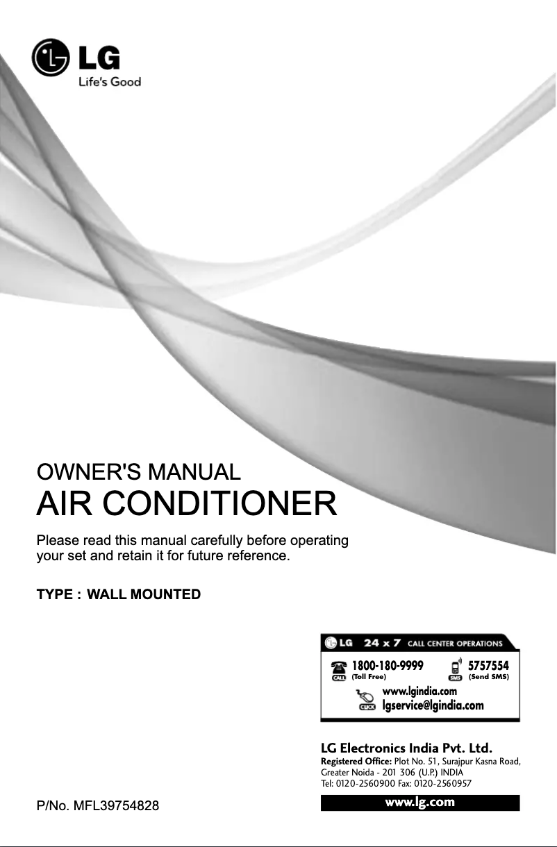 Imagen de la primera página del manual del dispositivo LSA5NW2VF1