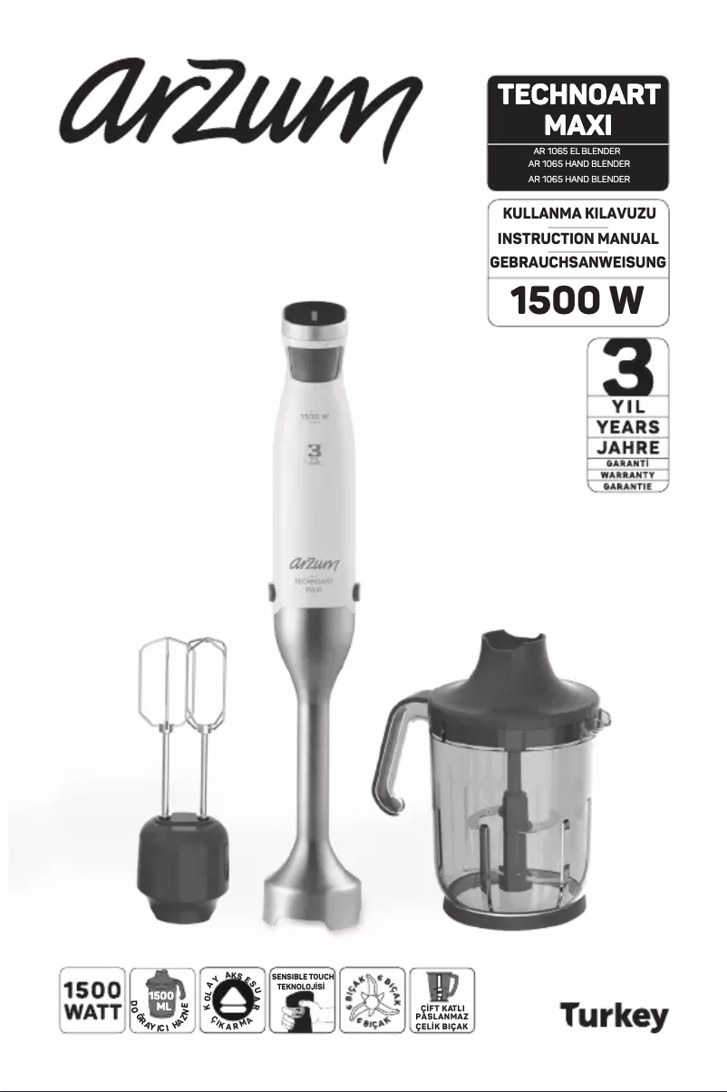 Imagen de la primera página del manual del dispositivo AR1065