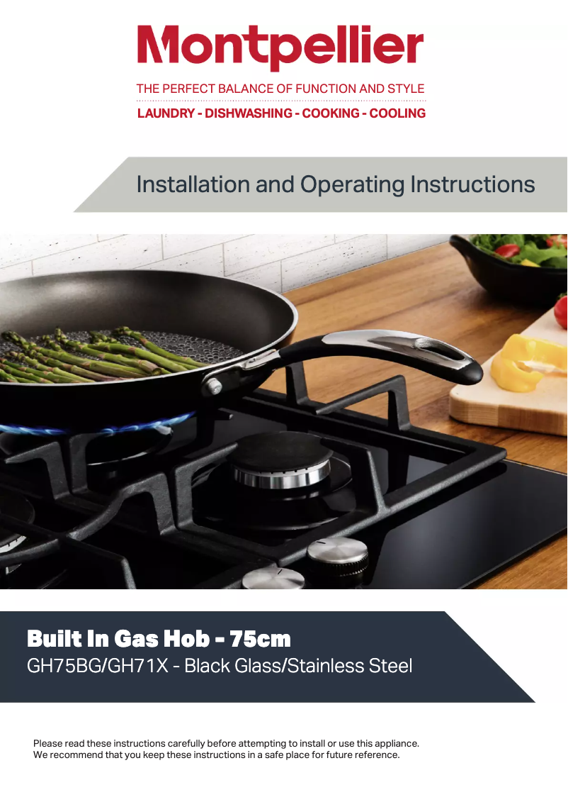 Imagen de la primera página del manual del dispositivo GH75BG