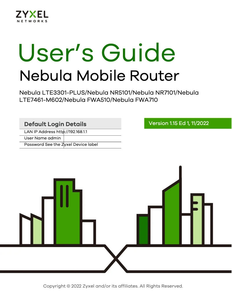 Página nº 1 - Manual de usuario ZyXEL NR7101
