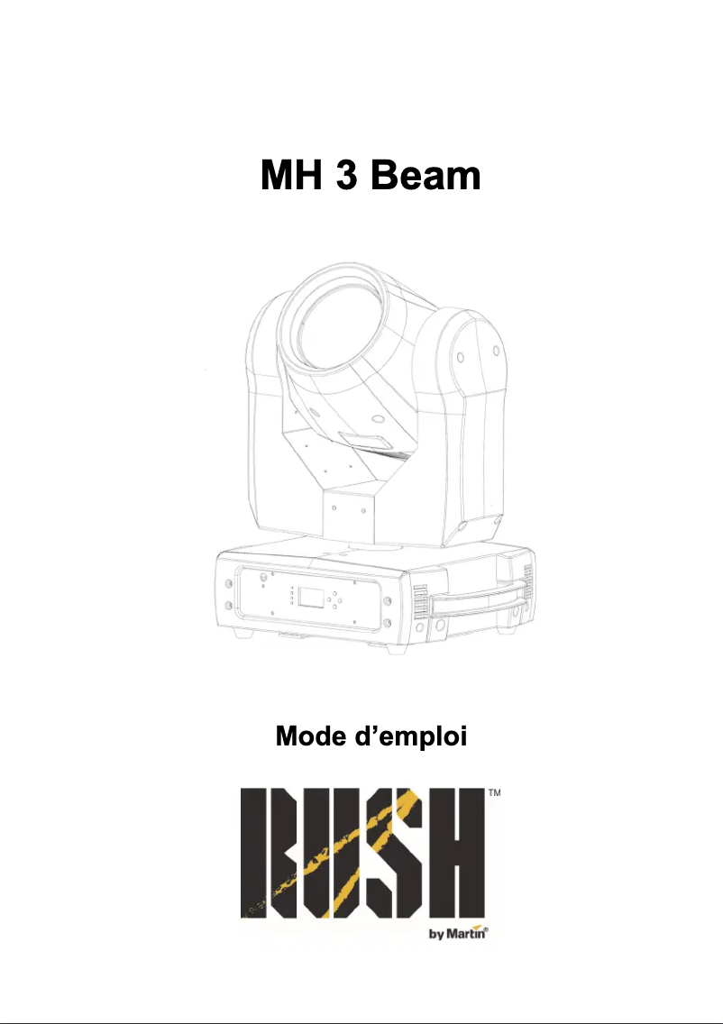Página 1 del manual Manual de usuario Martin RUSH MH 3 Beam