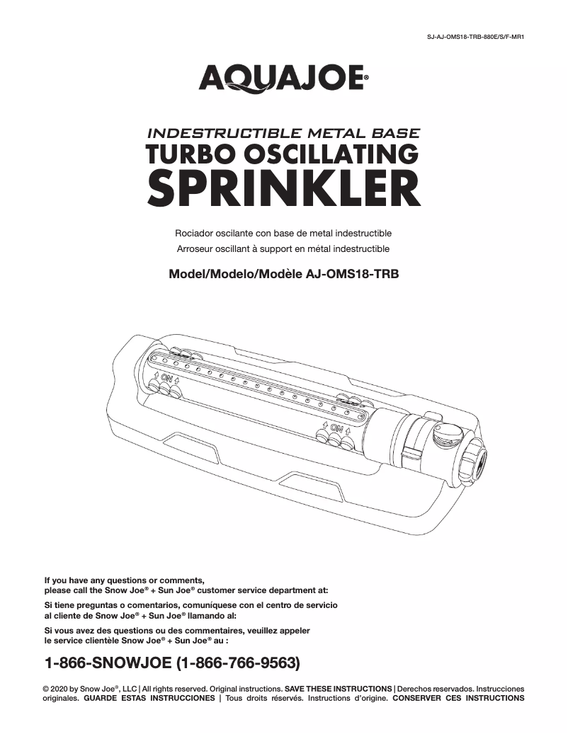 Imagen de la primera página del manual del dispositivo AJ-OMS18-TRB