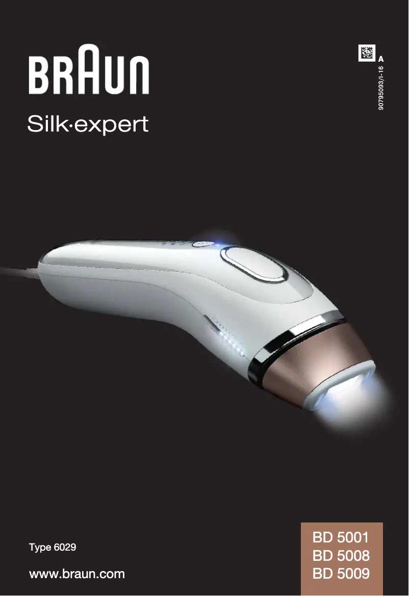 Página 1 del manual Manual de usuario Braun Silk-Expert BD 5008