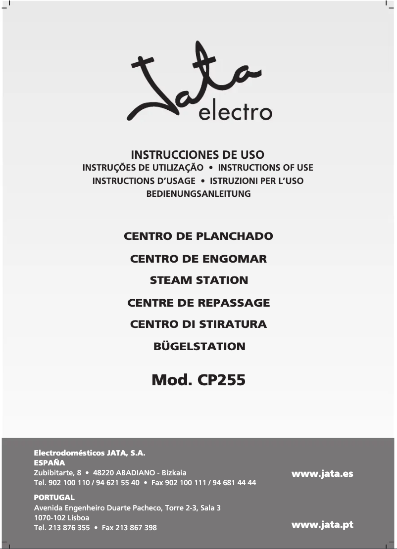 Página 1 del manual Manual de usuario Jata CP255