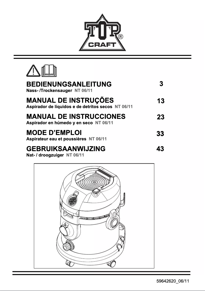 Página 1 del manual Manual de usuario Topcraft NT 06/11
