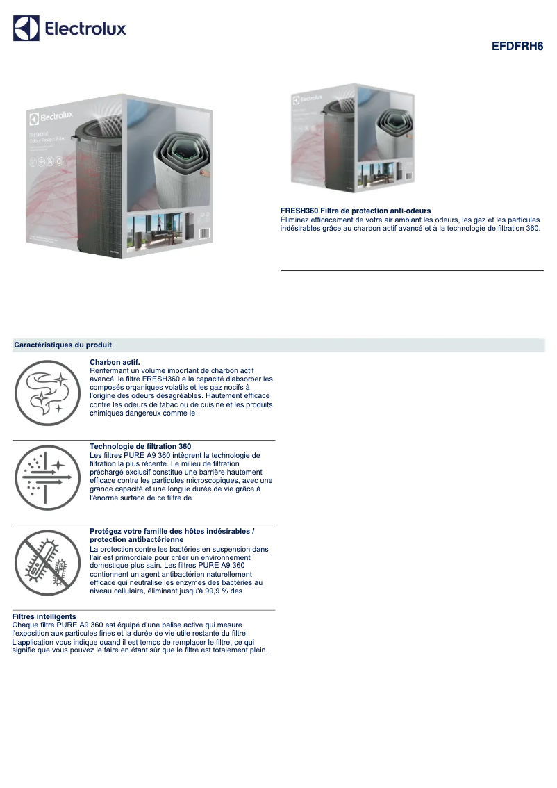 Imagen de la primera página del manual del dispositivo EFDFRH6