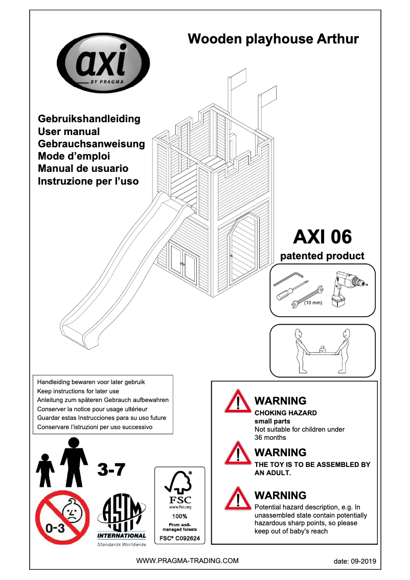 Imagen de la primera página del manual del dispositivo Arthur