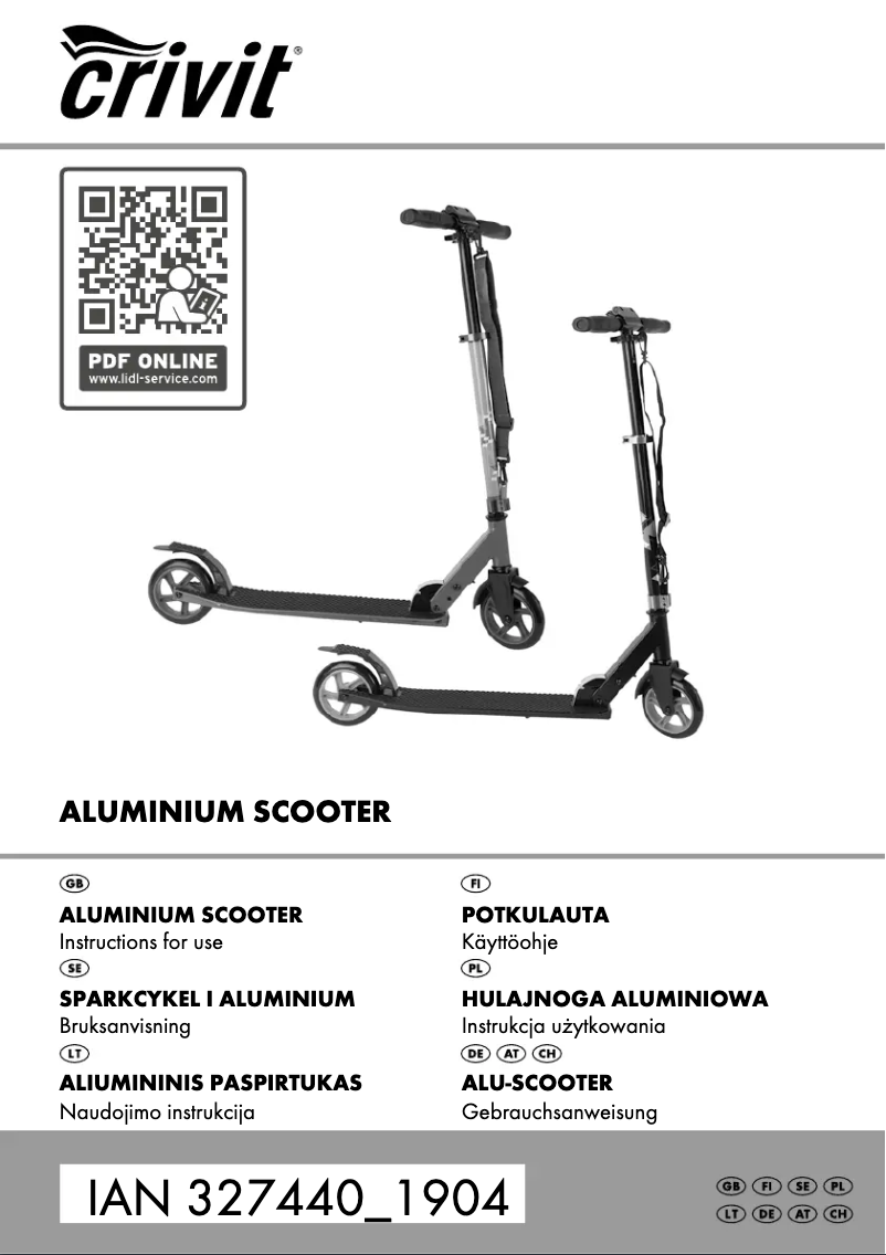 Página nº 1 - Manual de usuario Crivit IAN 327440
