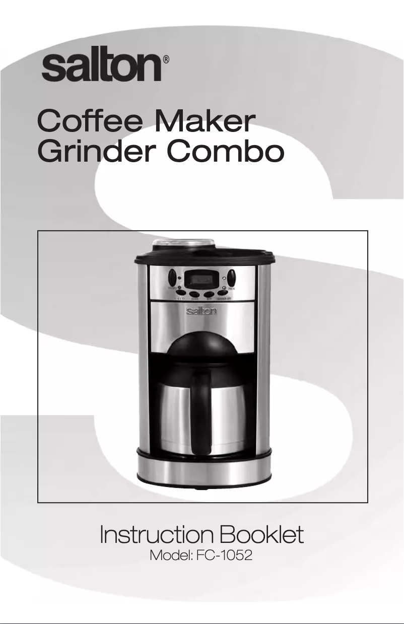 Imagen de la primera página del manual del dispositivo FC1052