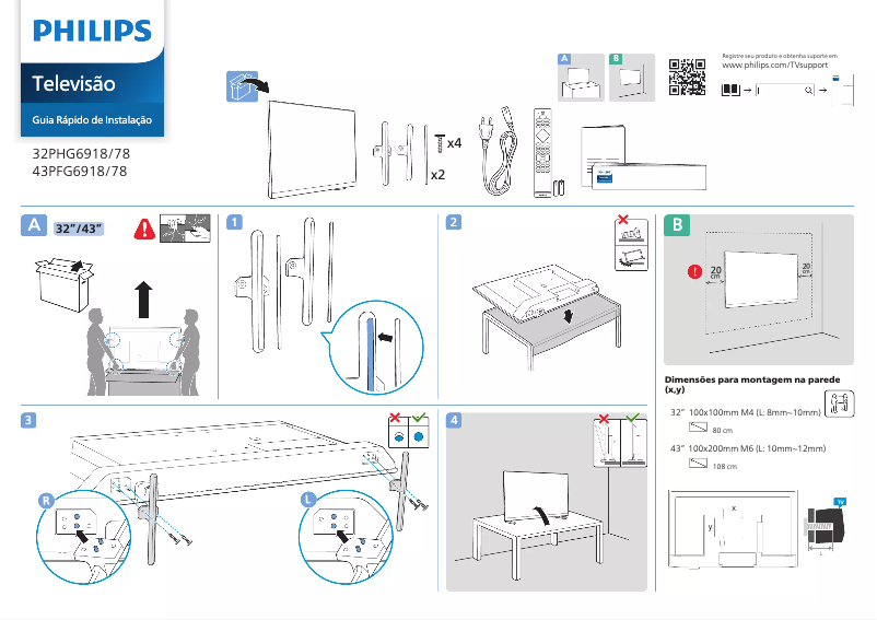 Imagen de la primera página del manual del dispositivo 32PHG6918