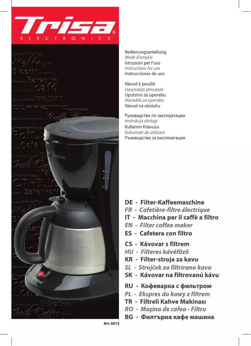 Imagen de la primera página del manual del dispositivo Aroma Thermos