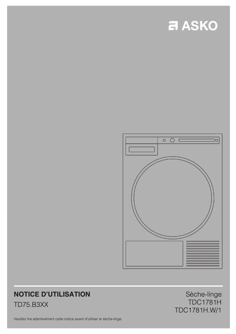 Imagen de la primera página del manual del dispositivo TDC1781H.W/1
