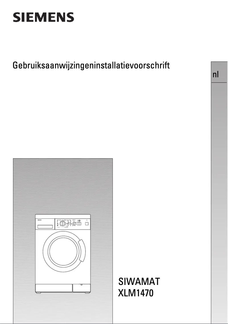 Página 1 del manual Manual de usuario Siemens Siwamat XLM 1470