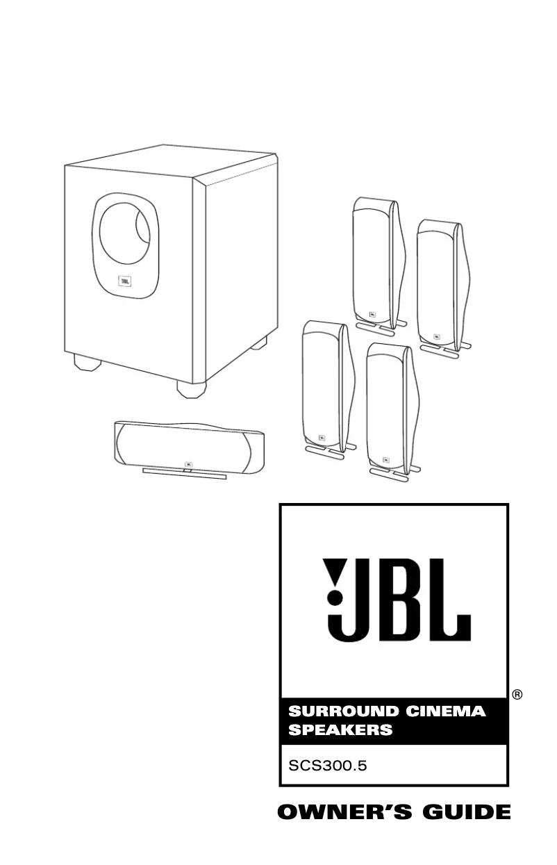 Página 1 del manual Manual de usuario JBL SCS300.5
