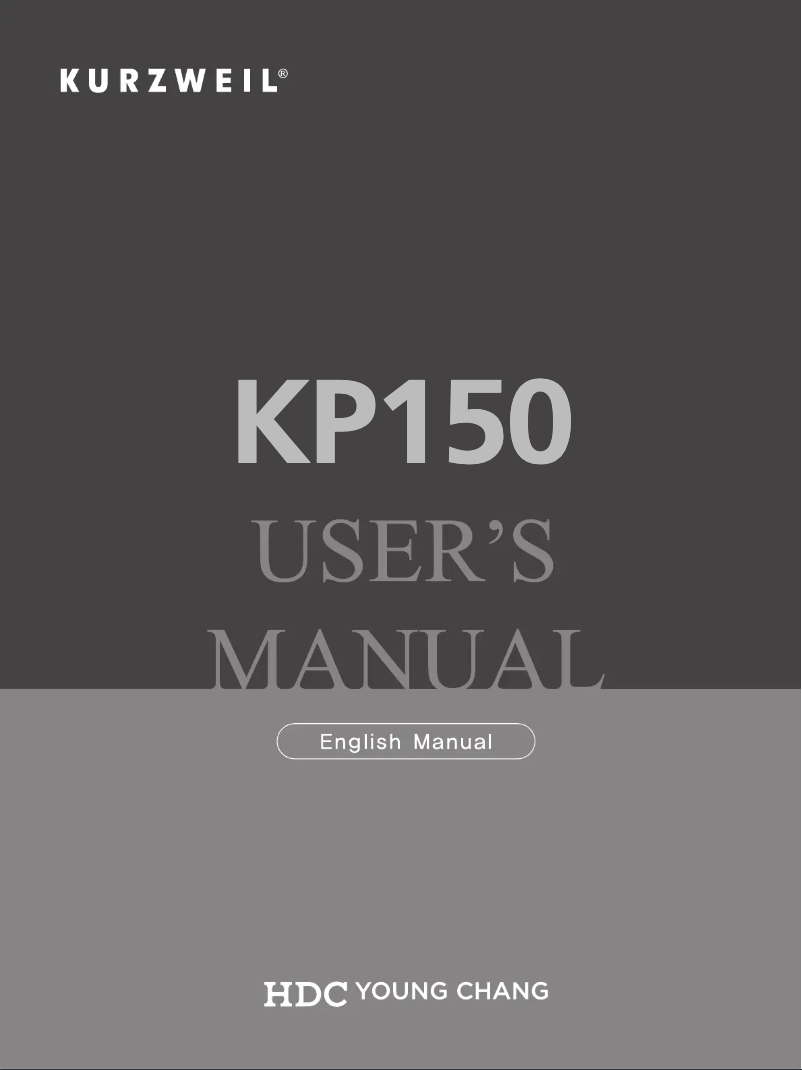 Imagen de la primera página del manual del dispositivo KP150