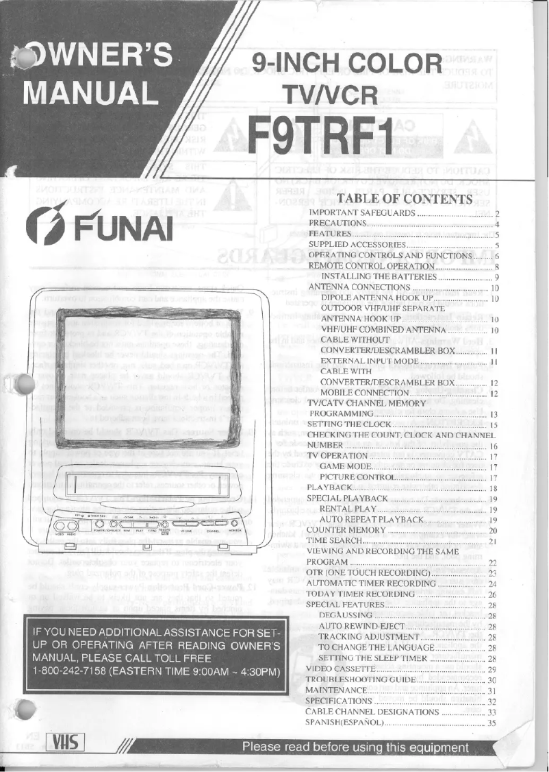 Imagen de la primera página del manual del dispositivo F9TRF1