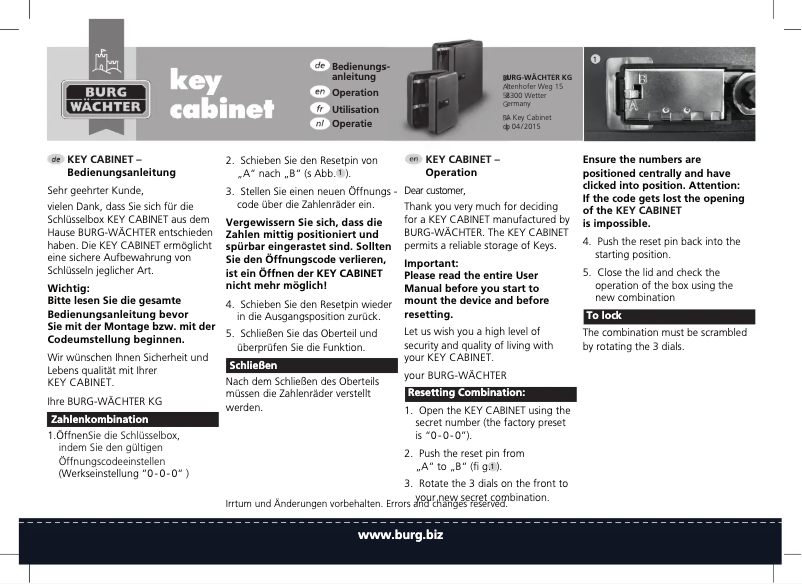 Imagen de la primera página del manual del dispositivo KC 36 C