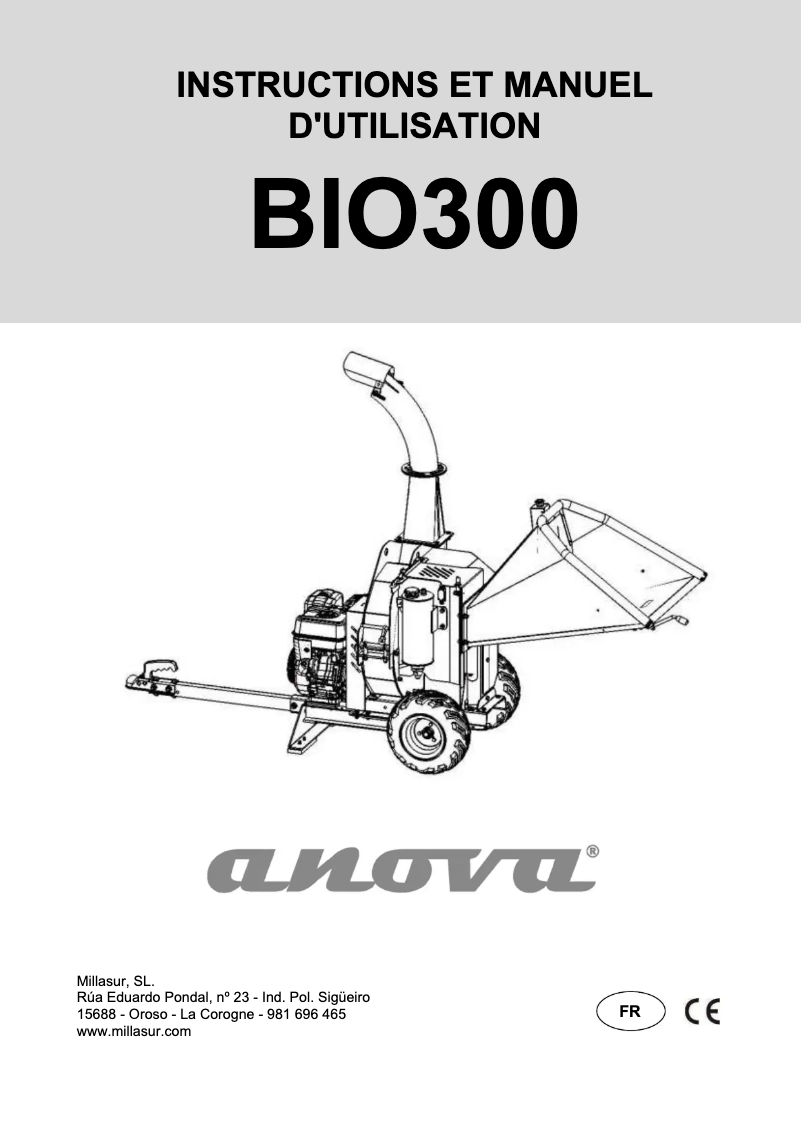 Imagen de la primera página del manual del dispositivo BIO300