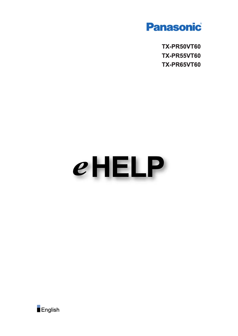 Imagen de la primera página del manual del dispositivo TX-PR65VT60