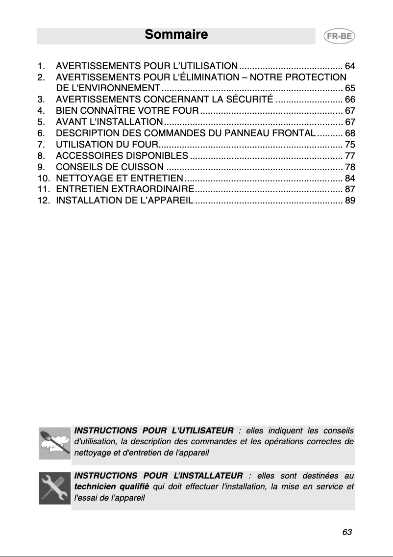 Página 1 del manual Manual de usuario Smeg SI850RA-5