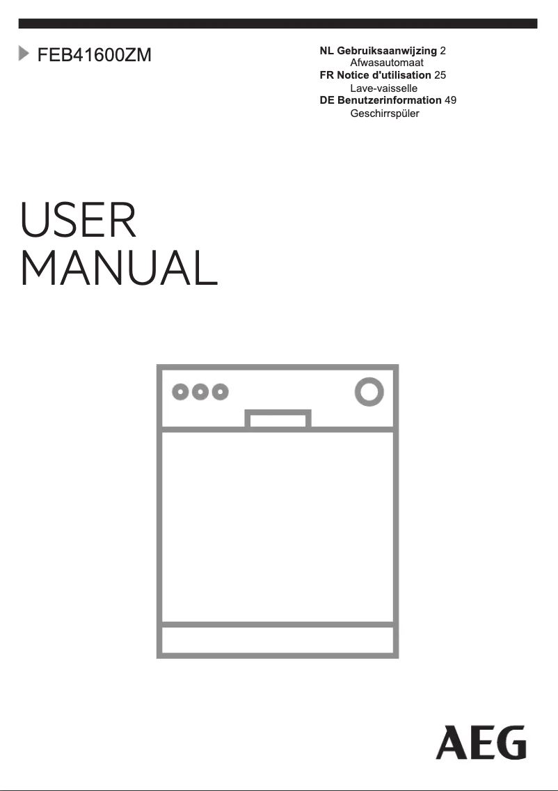 Imagen de la primera página del manual del dispositivo FEB41600ZM