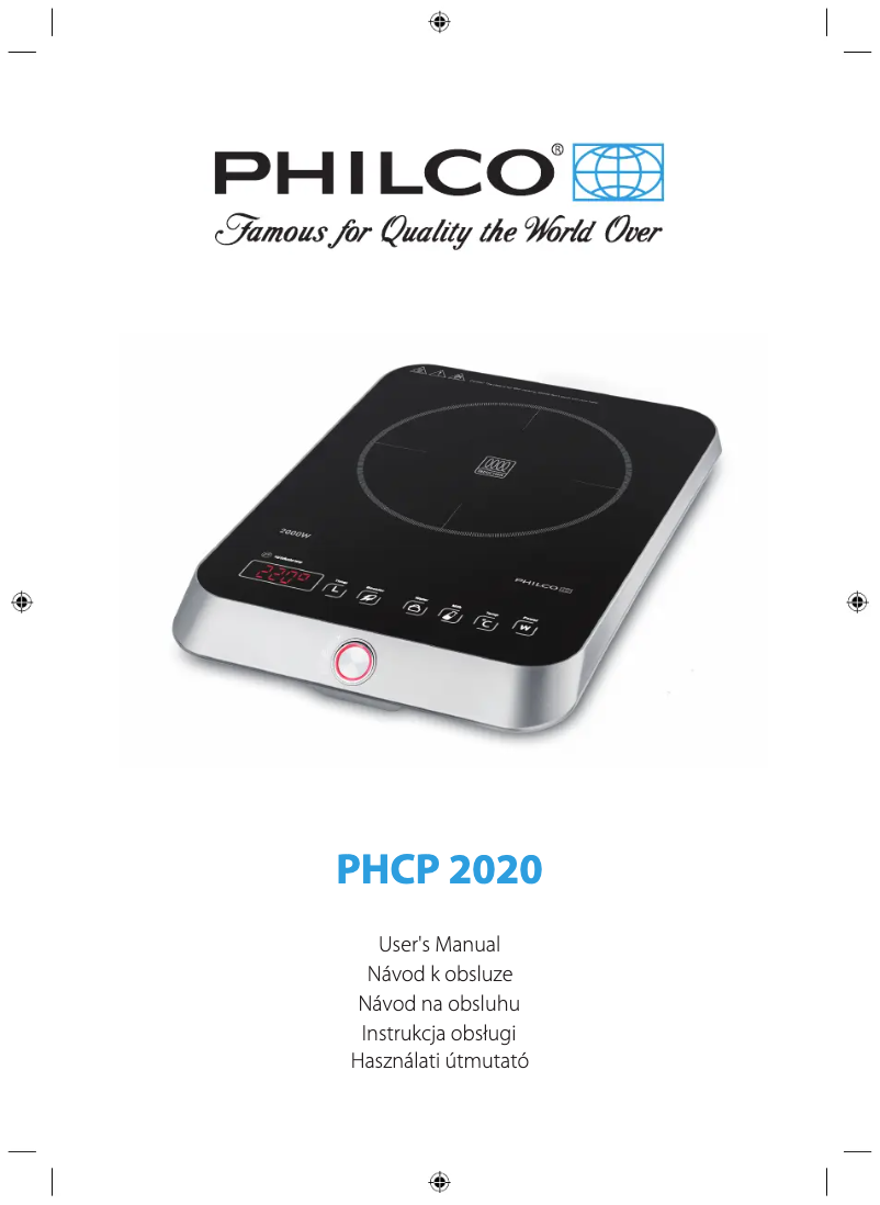 Imagen de la primera página del manual del dispositivo PHCP 2020