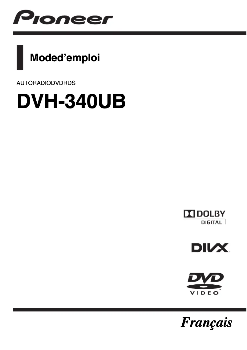 Imagen de la primera página del manual del dispositivo DVH-340UB