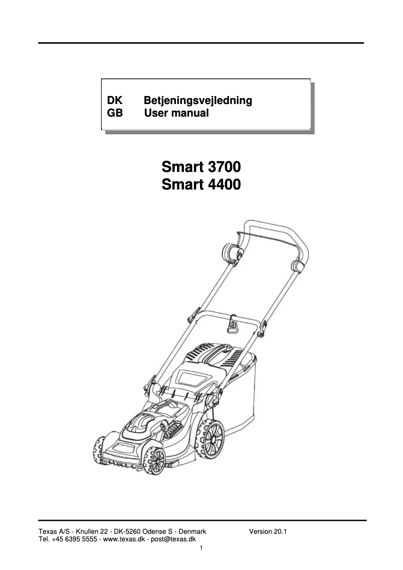 Imagen de la primera página del manual del dispositivo Smart 4400
