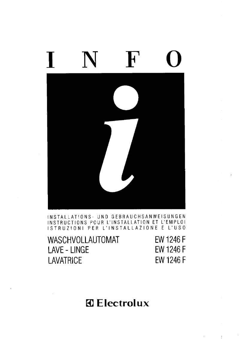 Imagen de la primera página del manual del dispositivo EW 1246 f