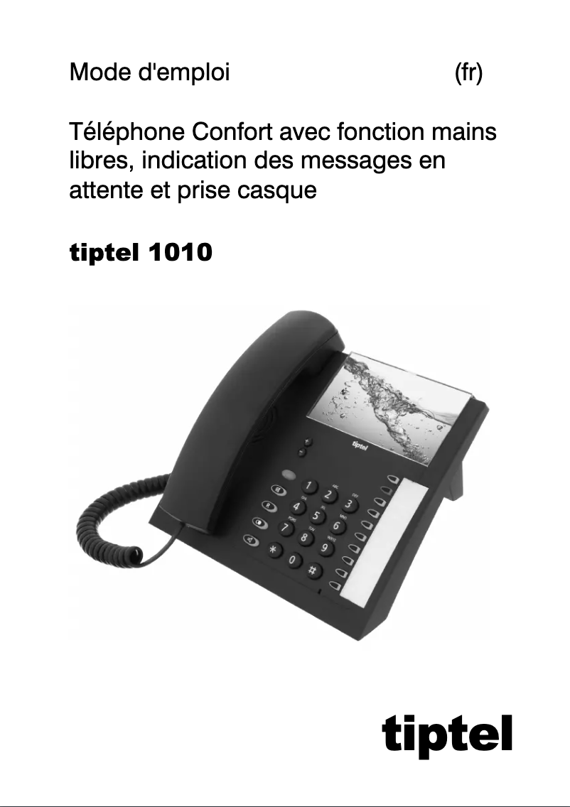 Imagen de la primera página del manual del dispositivo 1010