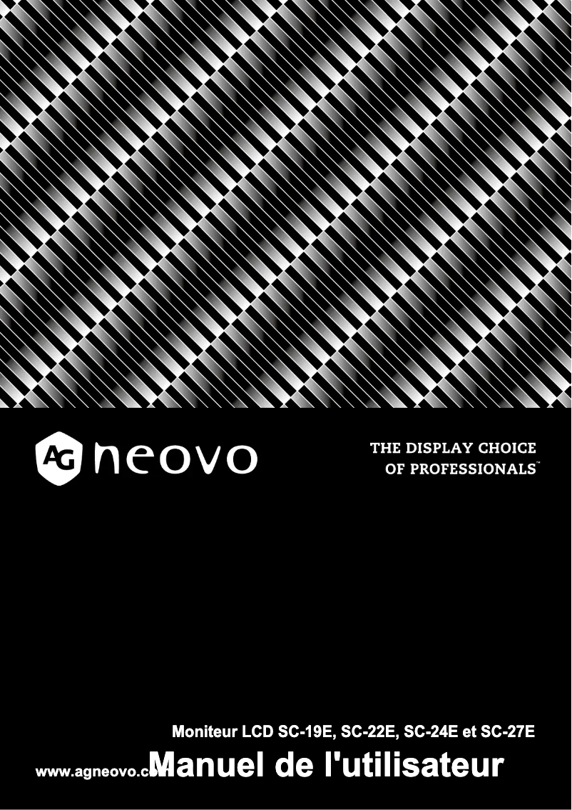 Página 1 del manual Manual de usuario AG Neovo SC-22E