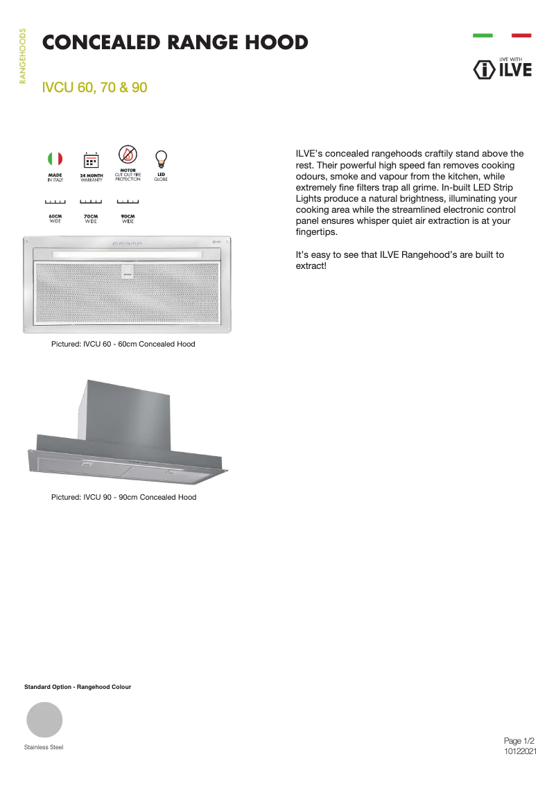 Imagen de la primera página del manual del dispositivo IVCU60