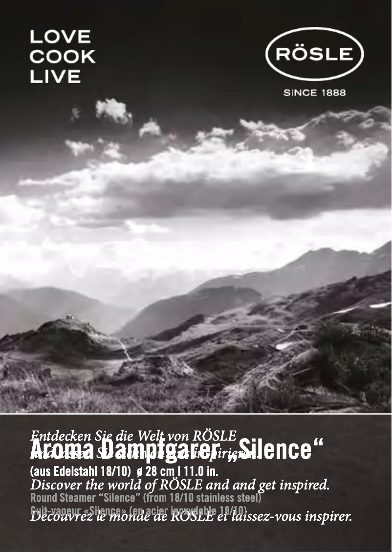 Página nº 1 - Manual de usuario Rösle 91373