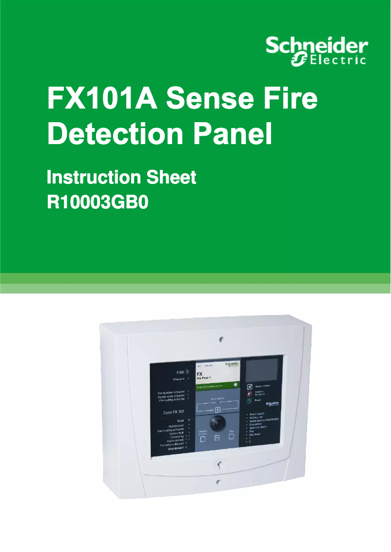 Página 1 del manual Manual de usuario Schneider FX101A