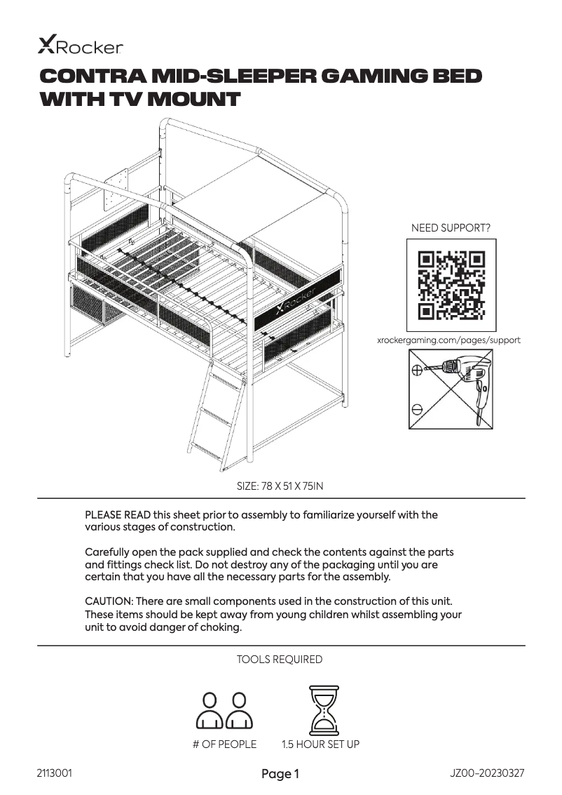 Página nº 1 - Manual de usuario X Rocker Contra
