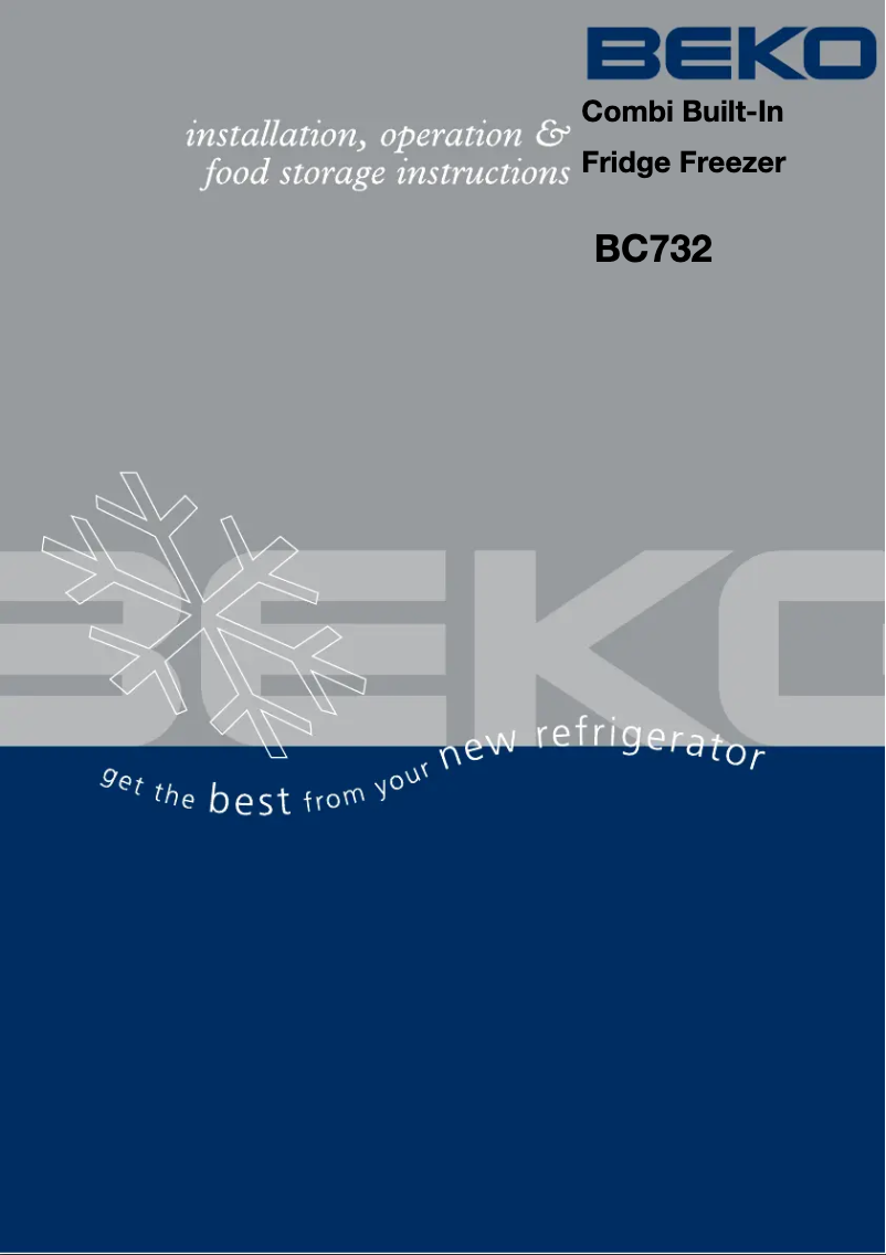 Página 1 del manual Manual de usuario Beko BC 732