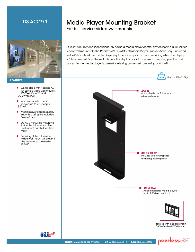 Imagen de la primera página del manual del dispositivo DS-ACC770