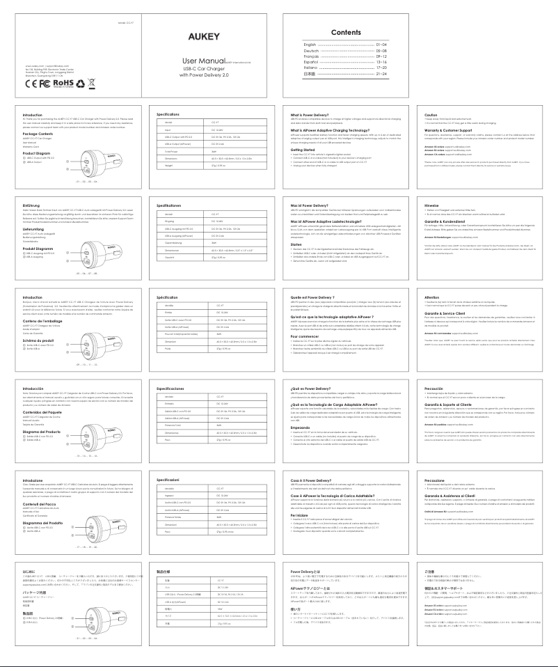 Página 1 del manual Manual de usuario Aukey CB-UD3